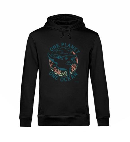 One Planet One Ocean - Unisex Organic Hoodie B&C-16