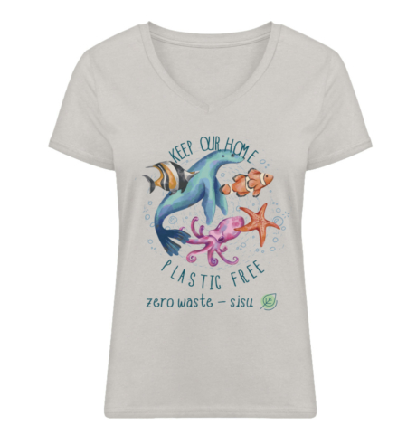 Keep Our Home Plastic Free - Stella Evoker T-Shirt ST/ST-7085