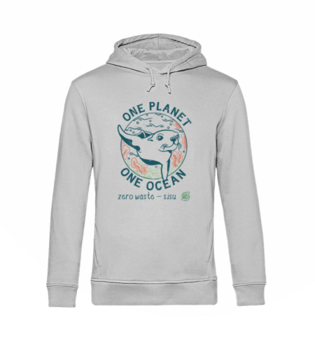 One Planet One Ocean - Unisex Organic Hoodie B&C-6961